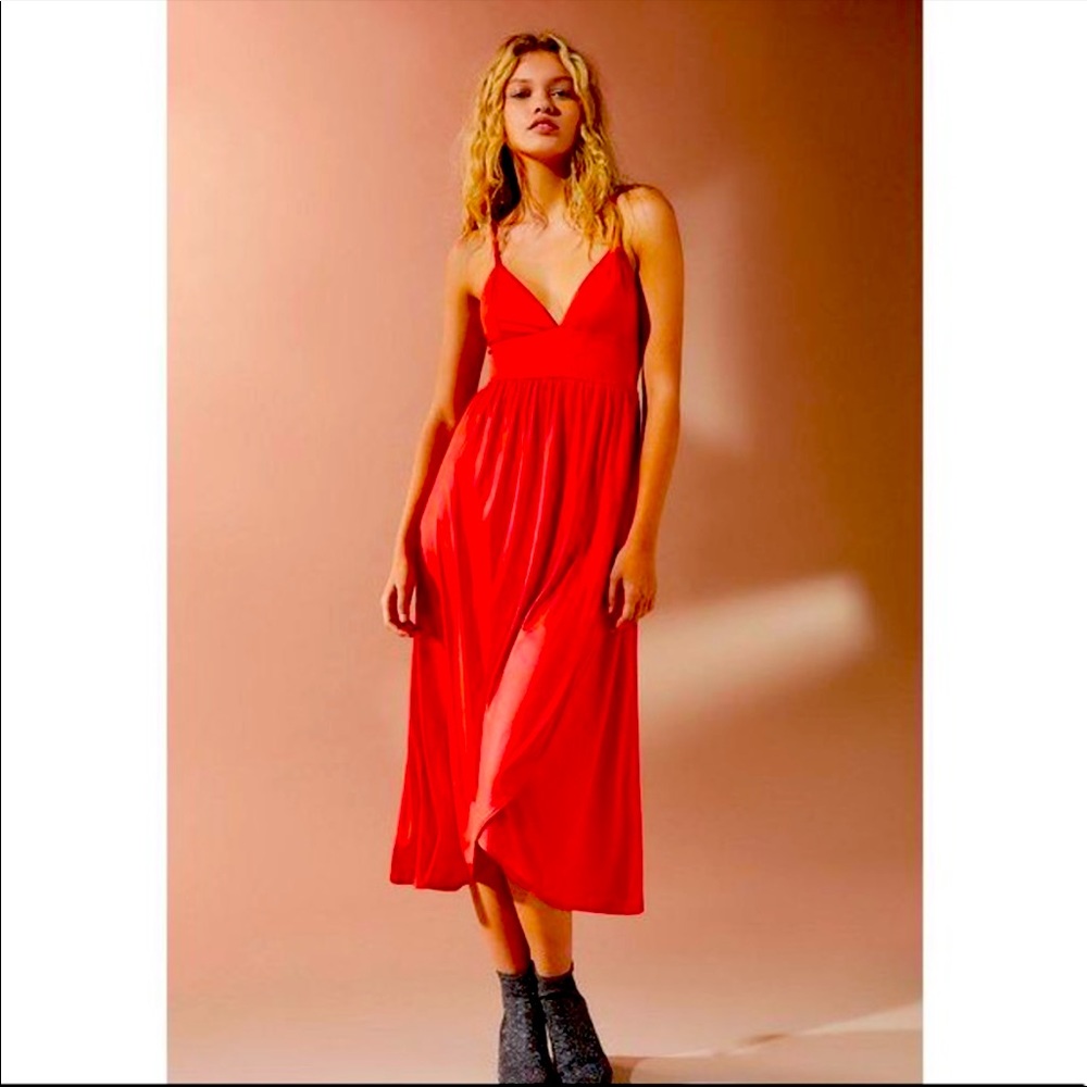 urban outfitters silky midi dress - NWOT